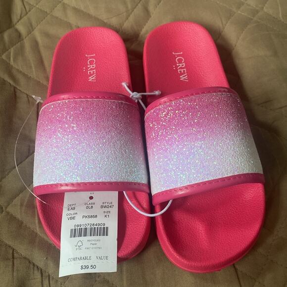 Crewcuts ombré glitter slide sandals - Picture 4 of 7